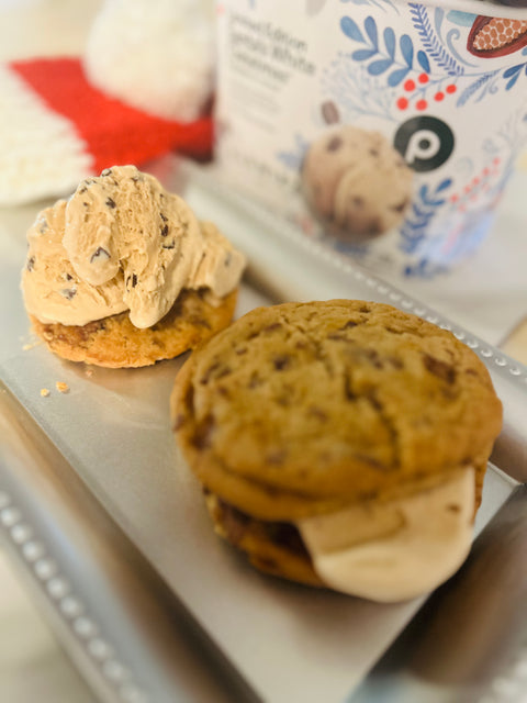 Santa's White Christmas Ice Cream Sandwiches