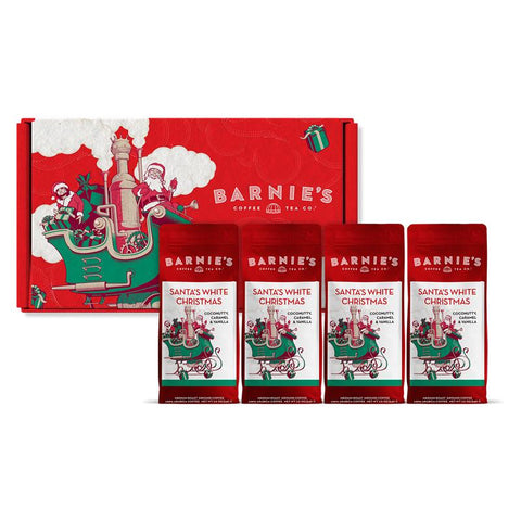 Santa's White Christmas Coffee 4 Pack Gift Box