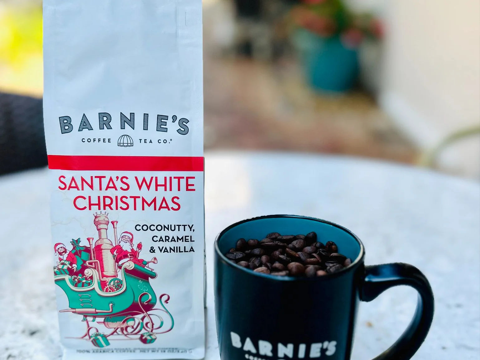 Santas White Christmas Coffee Barnies Coffee And Tea Barnies Coffee